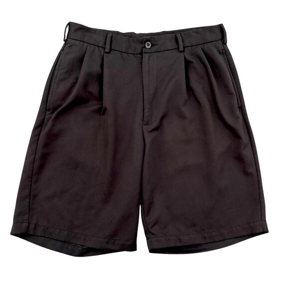 Tommy Armour Black‎ Pleated Belt Loops Mens Athleisure Golf Shorts Size 32 - Picture 1 of 7